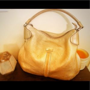 Gold Cole Haan Hobo Bag